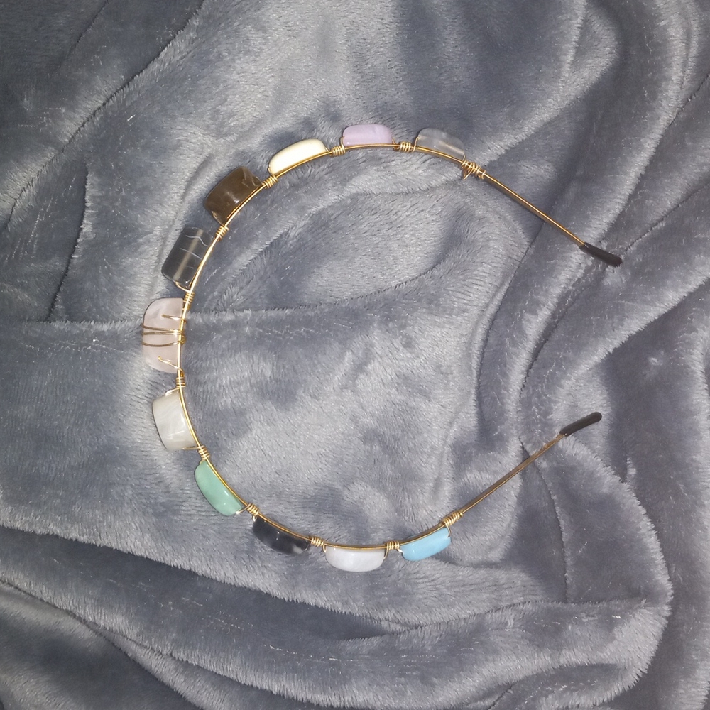 Colorful resin headband